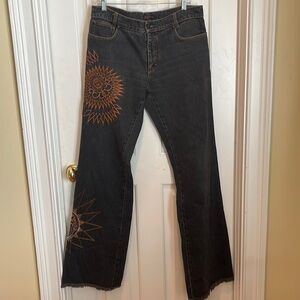 Roberto Cavalli ⭐️Sale ⭐️auténtic vintage jeans with embroidery made in Italy